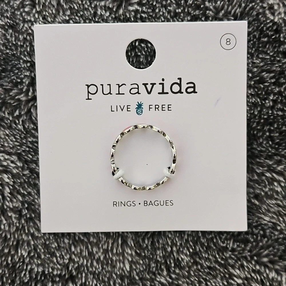 Pura Vida Hearts Band Ring - Picture 2 of 3